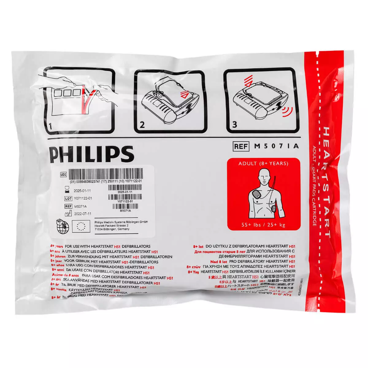  Électrodes adultes HeartStart HS1 SMART Pads