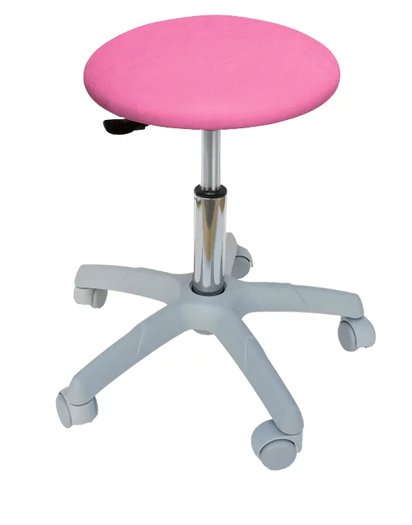 Tabouret à roulettes avec piétement gris clair Tabouret à roulettes avec piétement gris clair