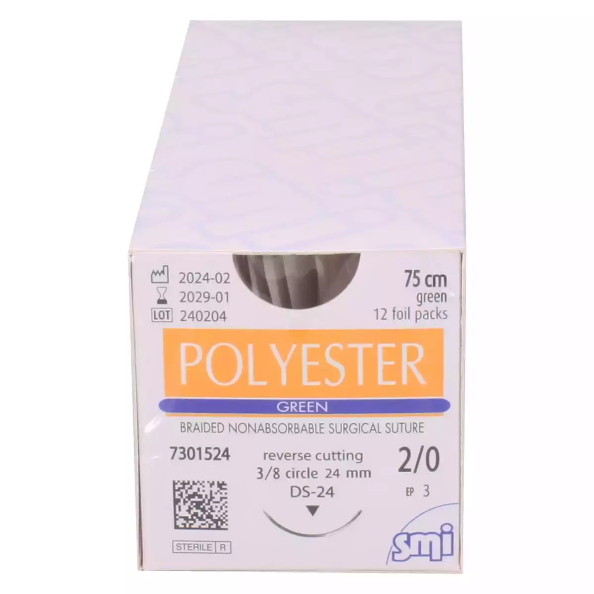  Matériel de suture Polyester Green