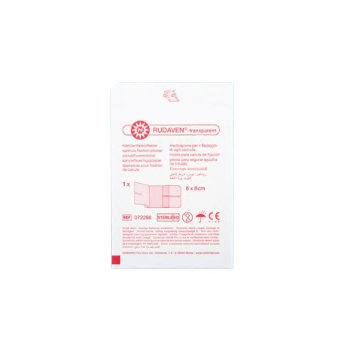  Pansement de fixation pour canule RUDAVEN-transparent