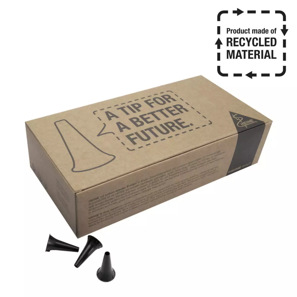  Spéculums auriculaires HEINE AllSpec EcoTips jetables en plastique recyclé