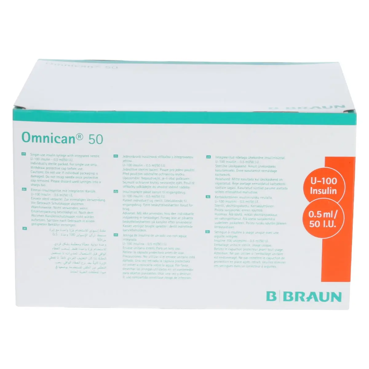 Seringues Omnican 50 pour insuline U-100 Seringues Omnican 50 pour insuline U-100