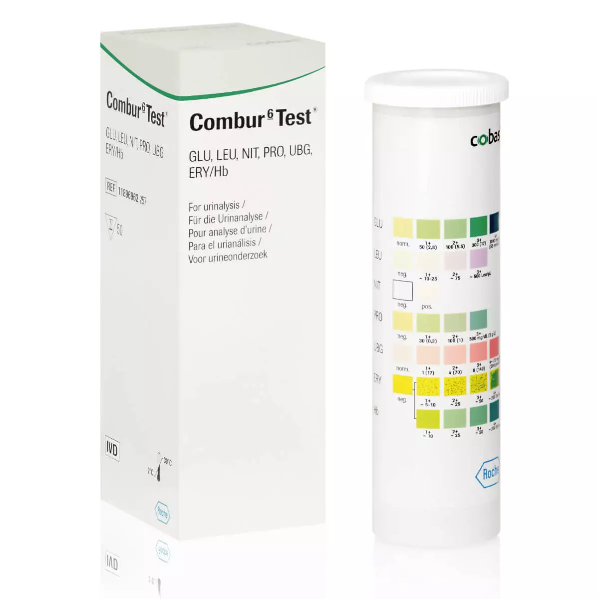 Bandelettes de test urinaire Combur Bandelettes de test urinaire Combur