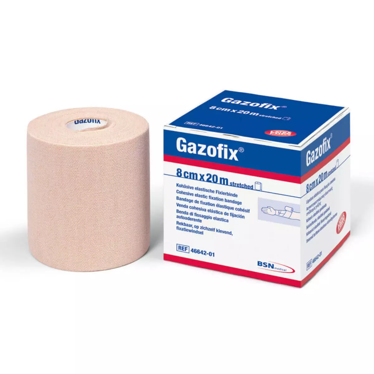  Bandage de fixation élastique cohésif Gazofix