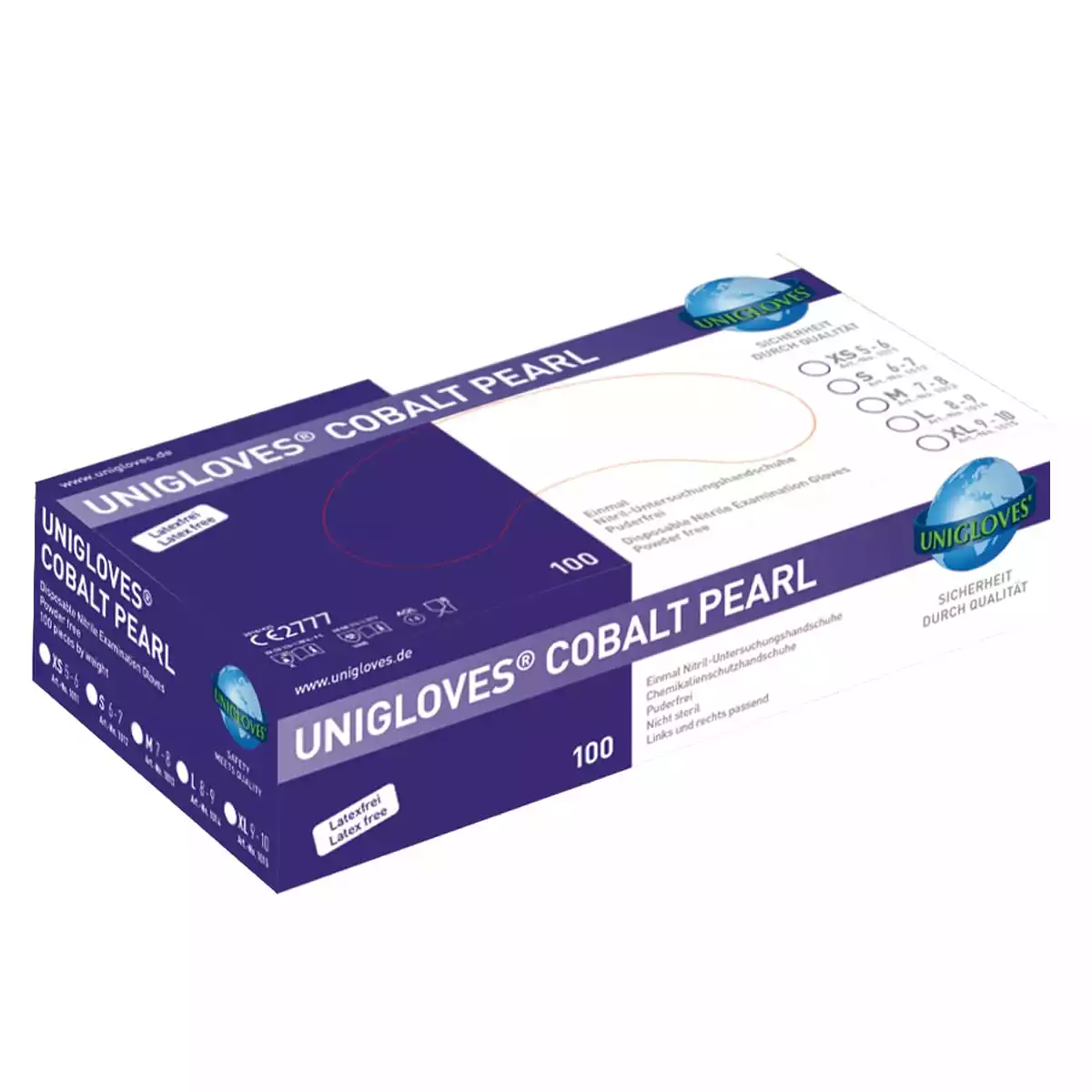  Gants en nitrile non poudrés Pearl